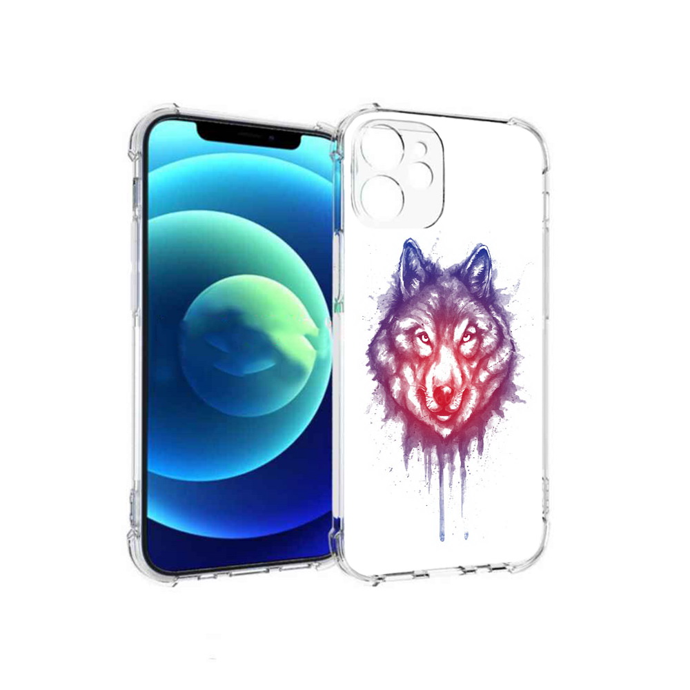 

Чехол MyPads Tocco для Apple iPhone 12 mini пушистый волк (PT157566.610.561), Прозрачный, Tocco