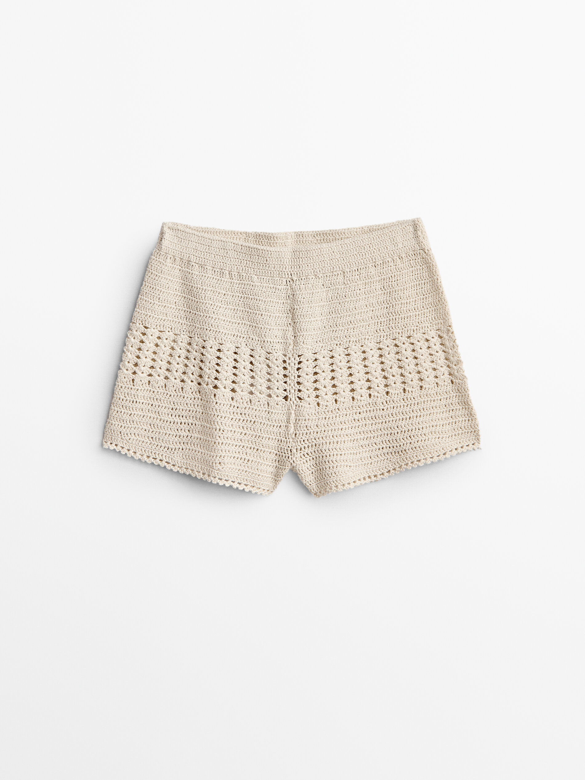 

Шорты женские Massimo Dutti 05025602710 бежевые M, 05025602710