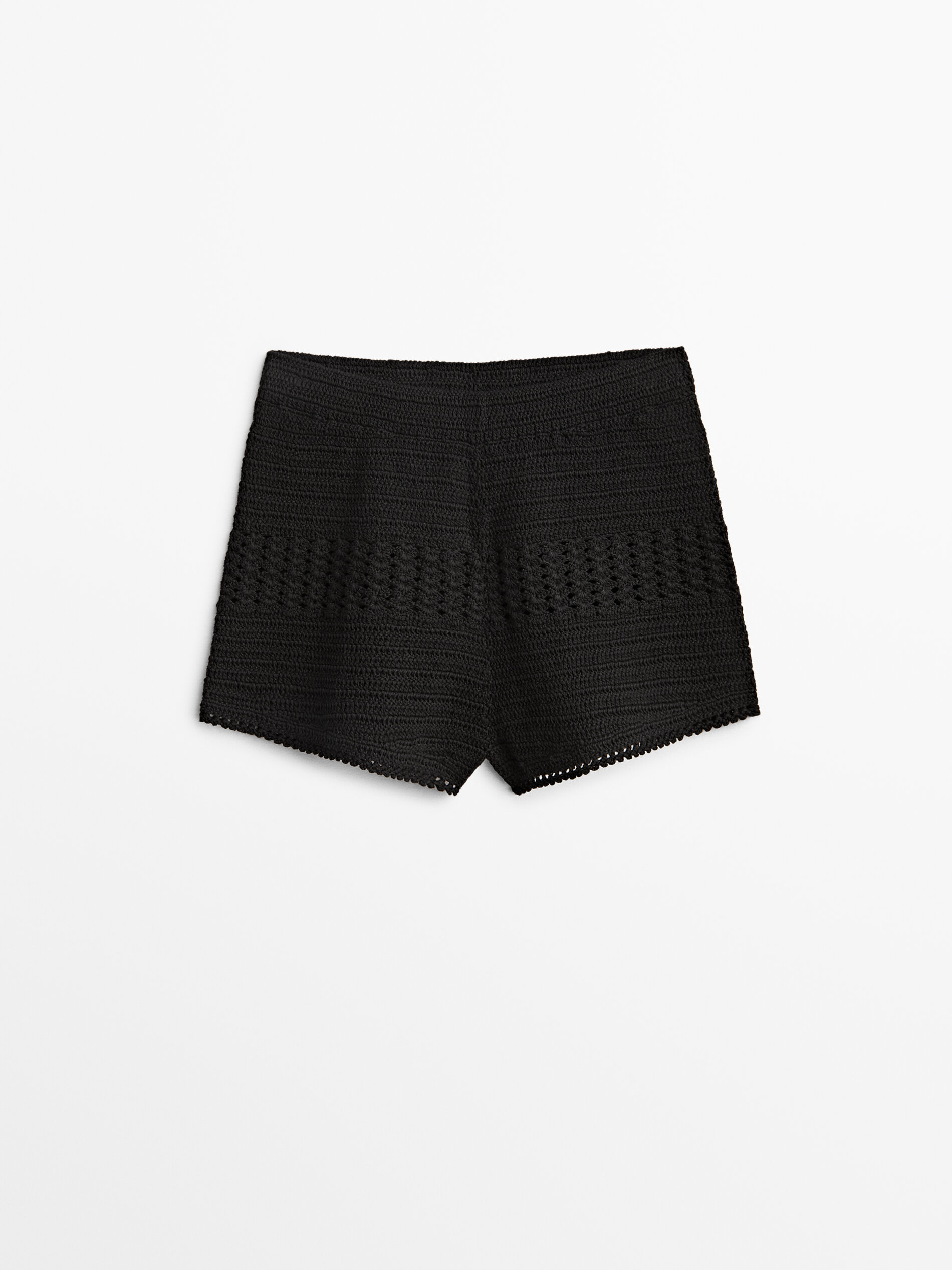 

Шорты женские Massimo Dutti 05025602800 черные M, 05025602800