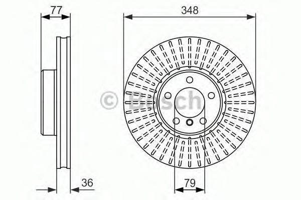 

Тормозной Диск Передний 0986479774 Bosch 0986479774