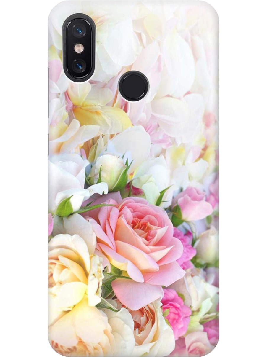 

Силиконовый чехол на Xiaomi Mi 8 с принтом "Нежные розы", Прозрачный;белый;желтый;розовый, 718409921