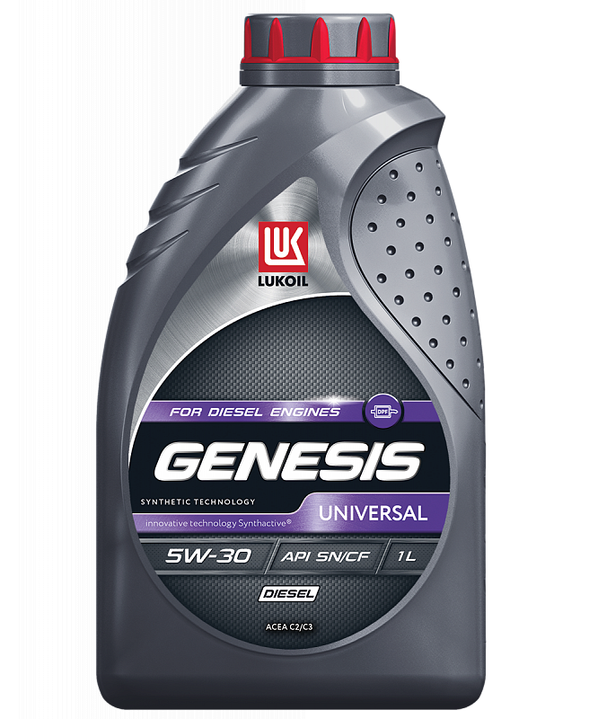 Моторное масло Lukoil синтетическое Genesis Universal Diesel 5W30 1л 1570₽