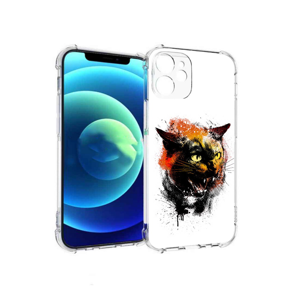 

Чехол MyPads Tocco для Apple iPhone 12 mini сиамский кот (PT157566.610.598), Прозрачный, Tocco