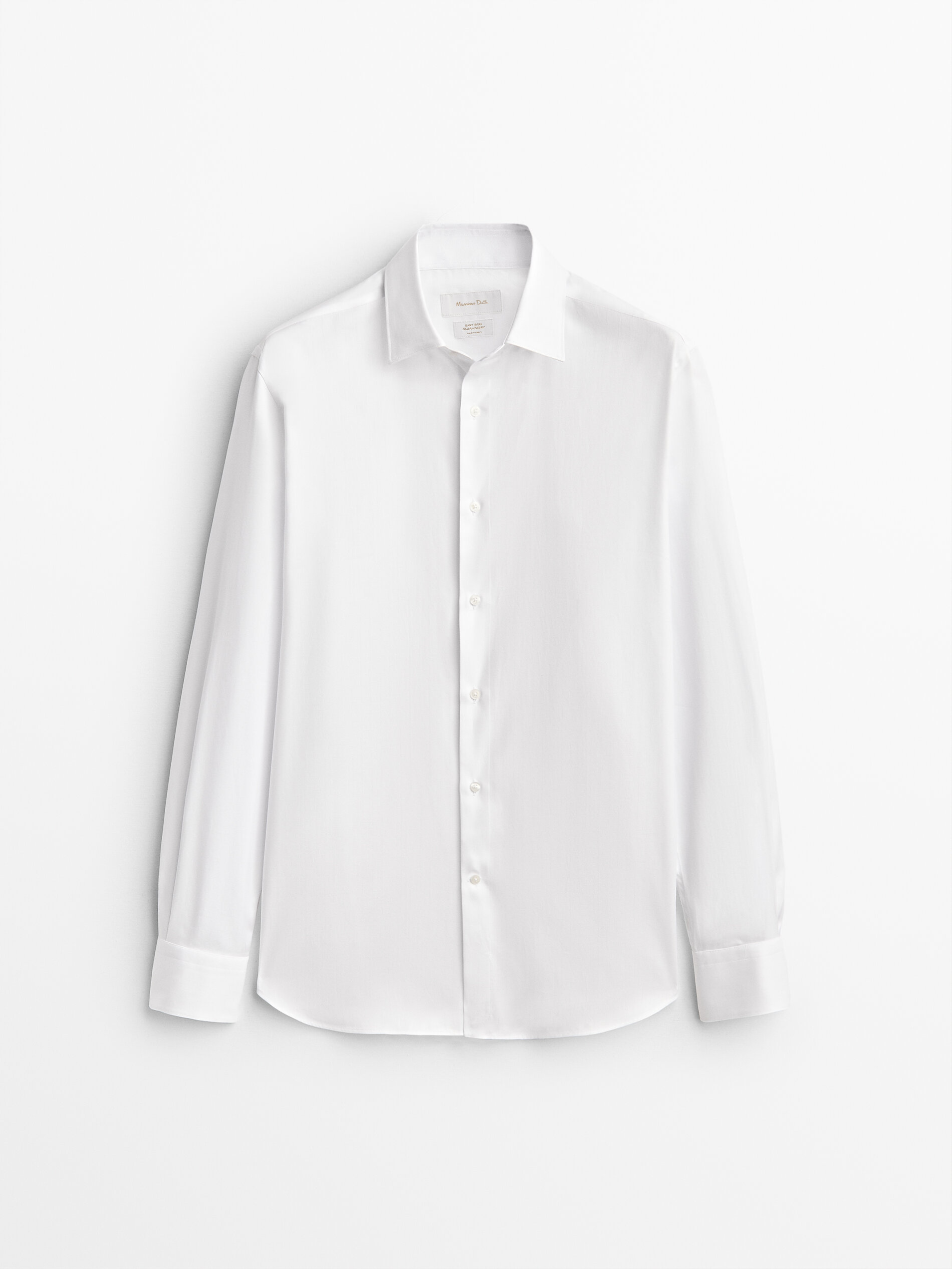 

Рубашка мужская Massimo Dutti 00150651250 белая 38, 00150651250