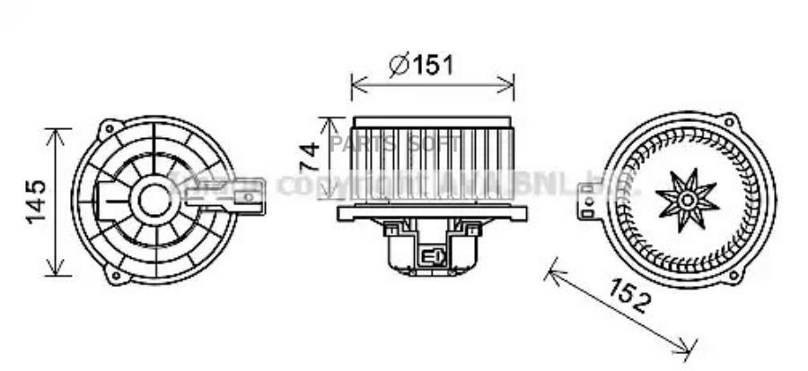 

Вентилятор отопителя Hyundai Ix35/Tucson 09>20 Kia Sorento II/Sportage/Sportage IV 09>15 A