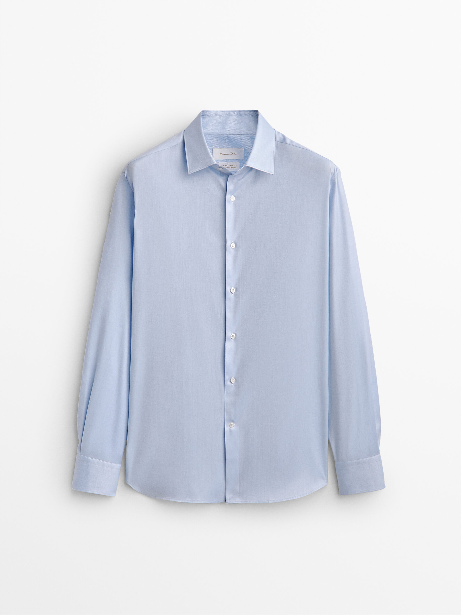 

Рубашка мужская Massimo Dutti 00150651403 голубая 38, 00150651403