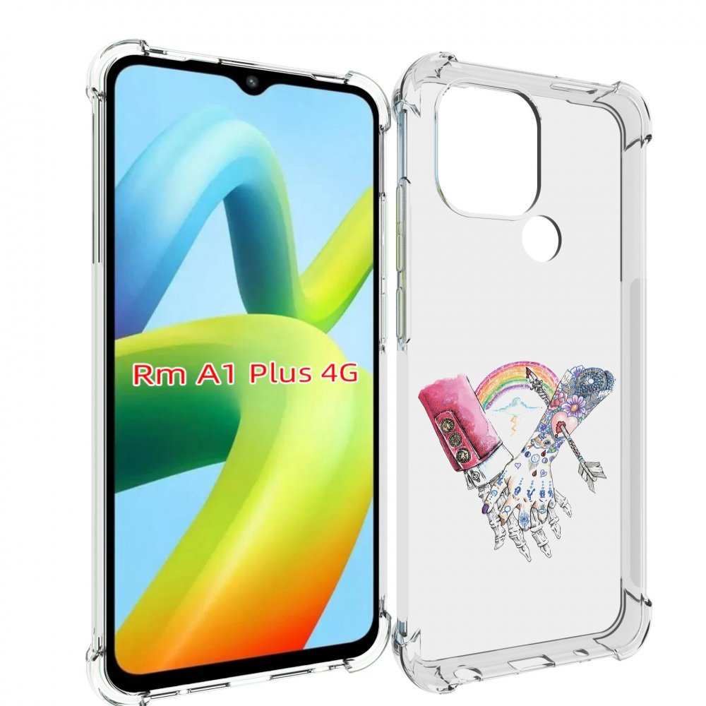 Чехол MyPads абстракция руки в татуировках для Xiaomi Redmi A1 Plus +