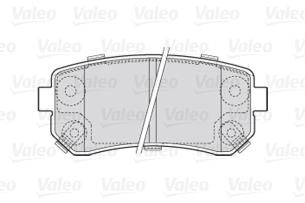 

Тормозные колодки Valeo задние дисковые 301867