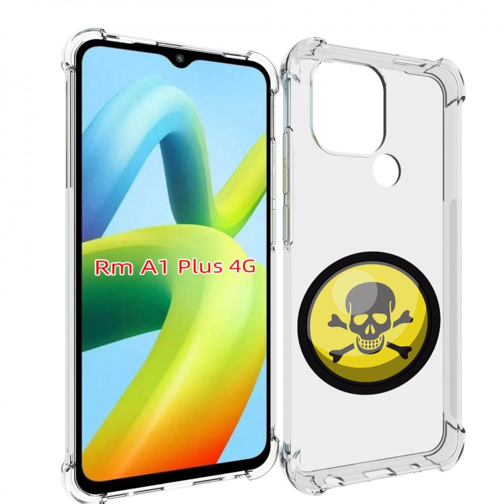 

Чехол MyPads желтый-череп для Xiaomi Redmi A1 Plus +, Прозрачный, Tocco
