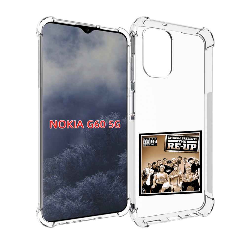 

Чехол MyPads EMINEM PRESENTS, THE RE-UP для Nokia G60 5G, Прозрачный, Tocco