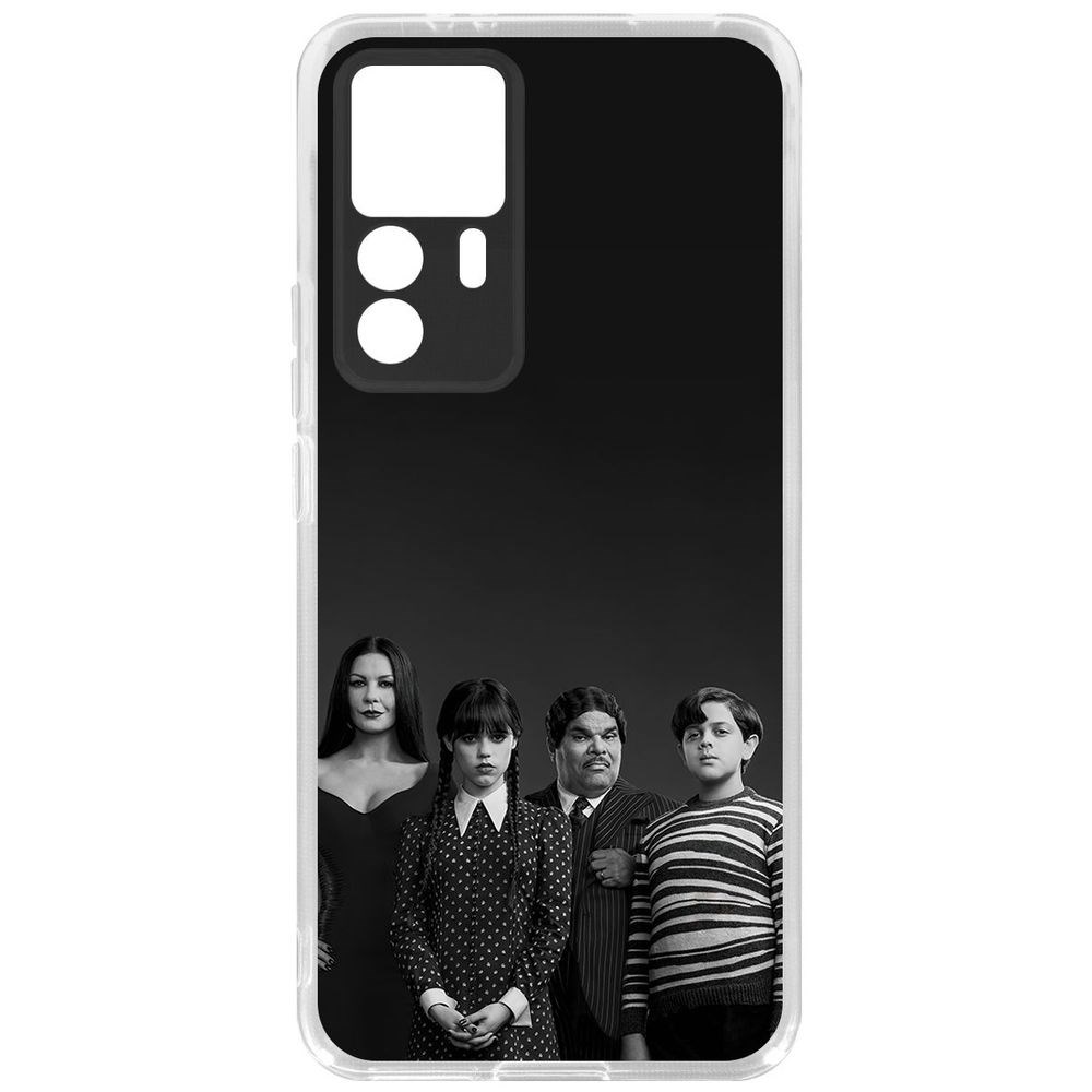 

Чехол-накладка Кейс Уэнсдей Аддамс - Семейка Аддамс для Xiaomi 12T Pro, Прозрачный