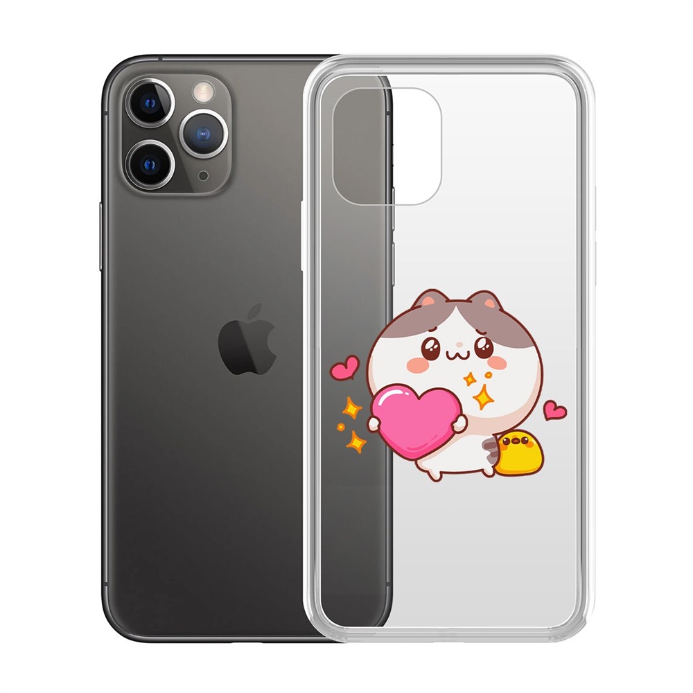 

Чехол-накладка Krutoff Clear Case Сердце для тебя для iPhone 11 Pro, Прозрачный