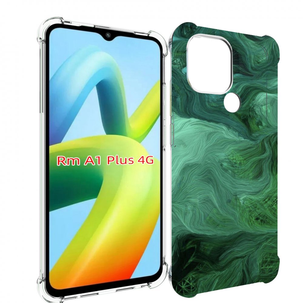 

Чехол MyPads зеленые нити для Xiaomi Redmi A1 Plus +, Прозрачный, Tocco