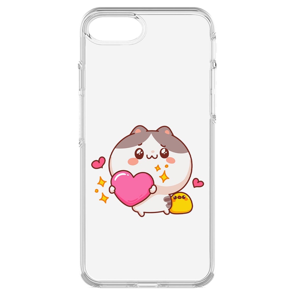 

Чехол-накладка Krutoff Clear Case Сердце для тебя для iPhone 7/8/SE