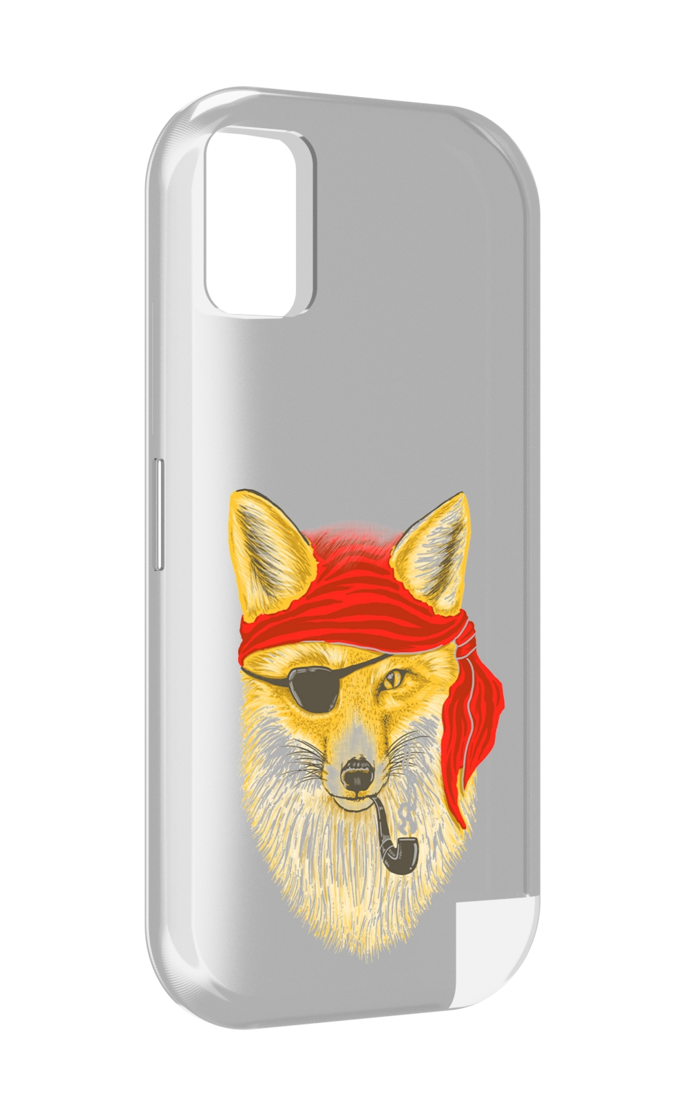 Чехол MyPads лиса-пират для UMIDIGI A11, Прозрачный, Tocco