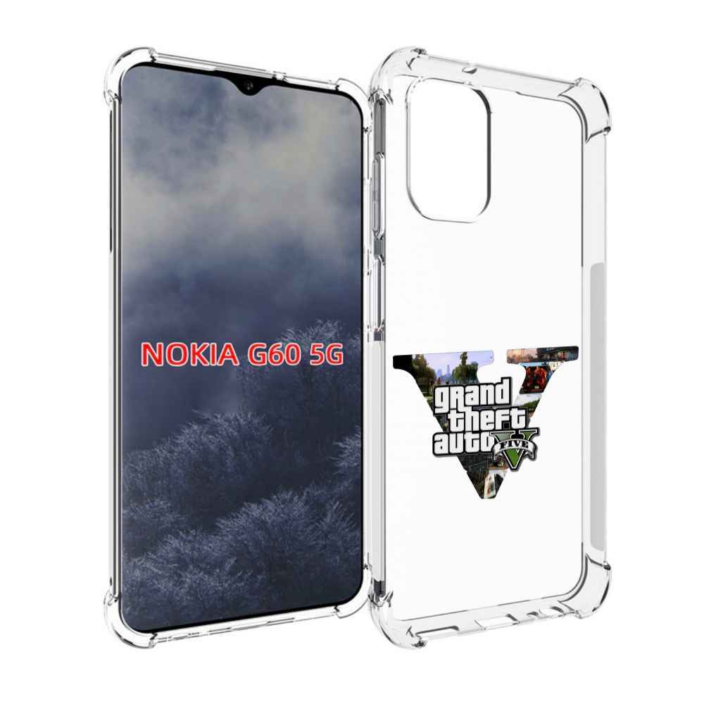 

Чехол MyPads GTA 5 логотип для Nokia G60 5G, Прозрачный, Tocco