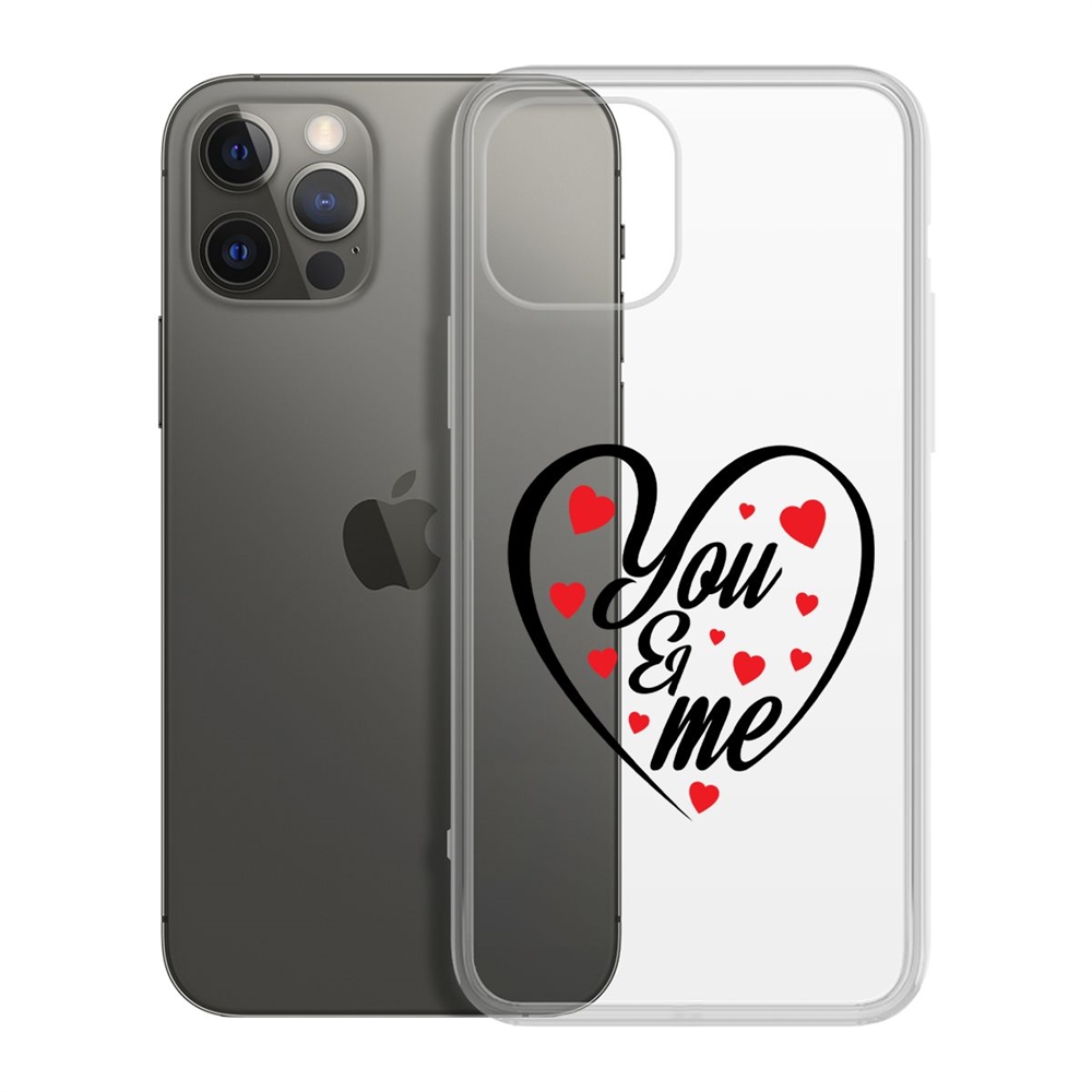 

Чехол-накладка Krutoff Clear Case Ты и Я для iPhone 12 Pro Max, Прозрачный