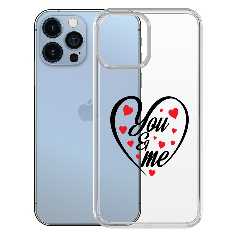 

Чехол-накладка Krutoff Clear Case Ты и Я для iPhone 13, Прозрачный