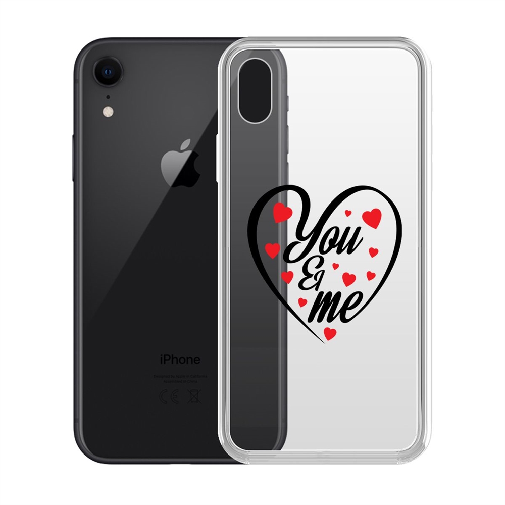 

Чехол-накладка Krutoff Clear Case Ты и Я для iPhone XR, Прозрачный