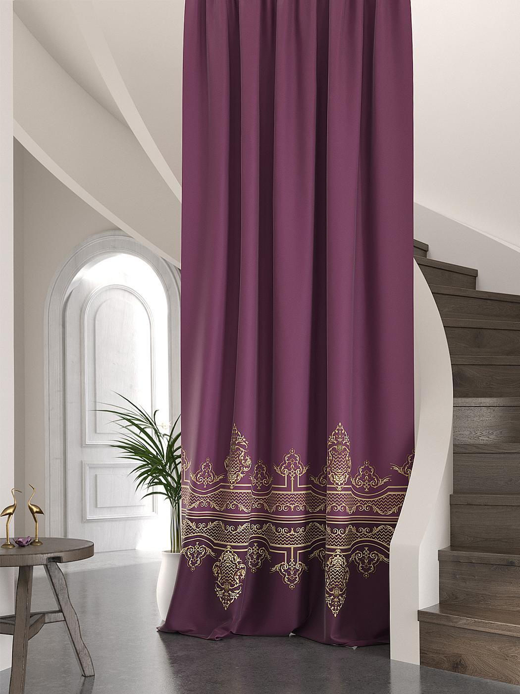 

Портьера 260 высота at HoMe Лирфиос (винный), 753046