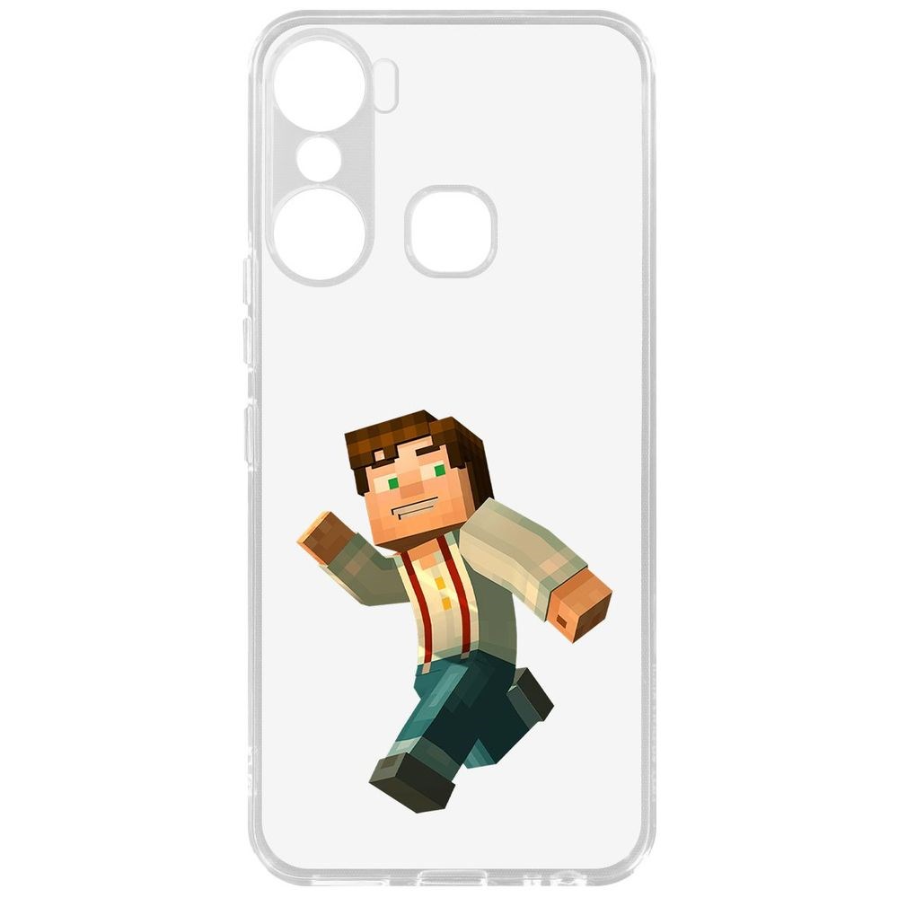 

Чехол-накладка Кейс Minecraft-Джесси для Infinix Hot 12 Pro