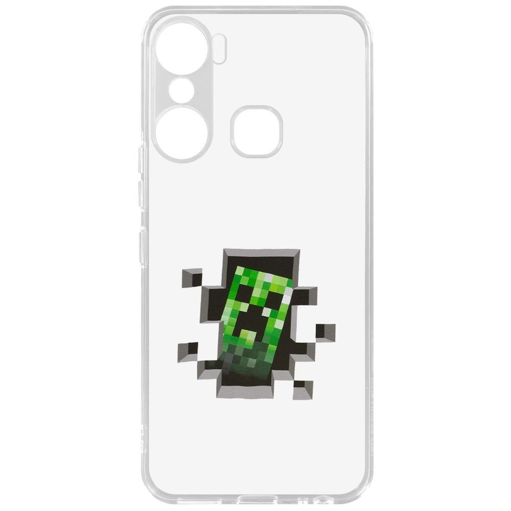 

Чехол-накладка Кейс Minecraft-Крипер для Infinix Hot 12 Pro