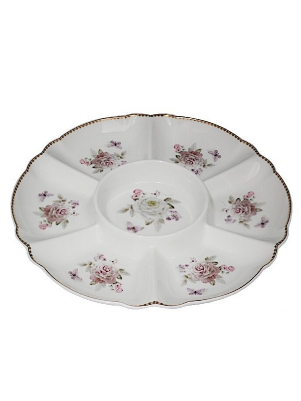 

Менажница Пионы Lenardi 30,5 см 108-235, Белый