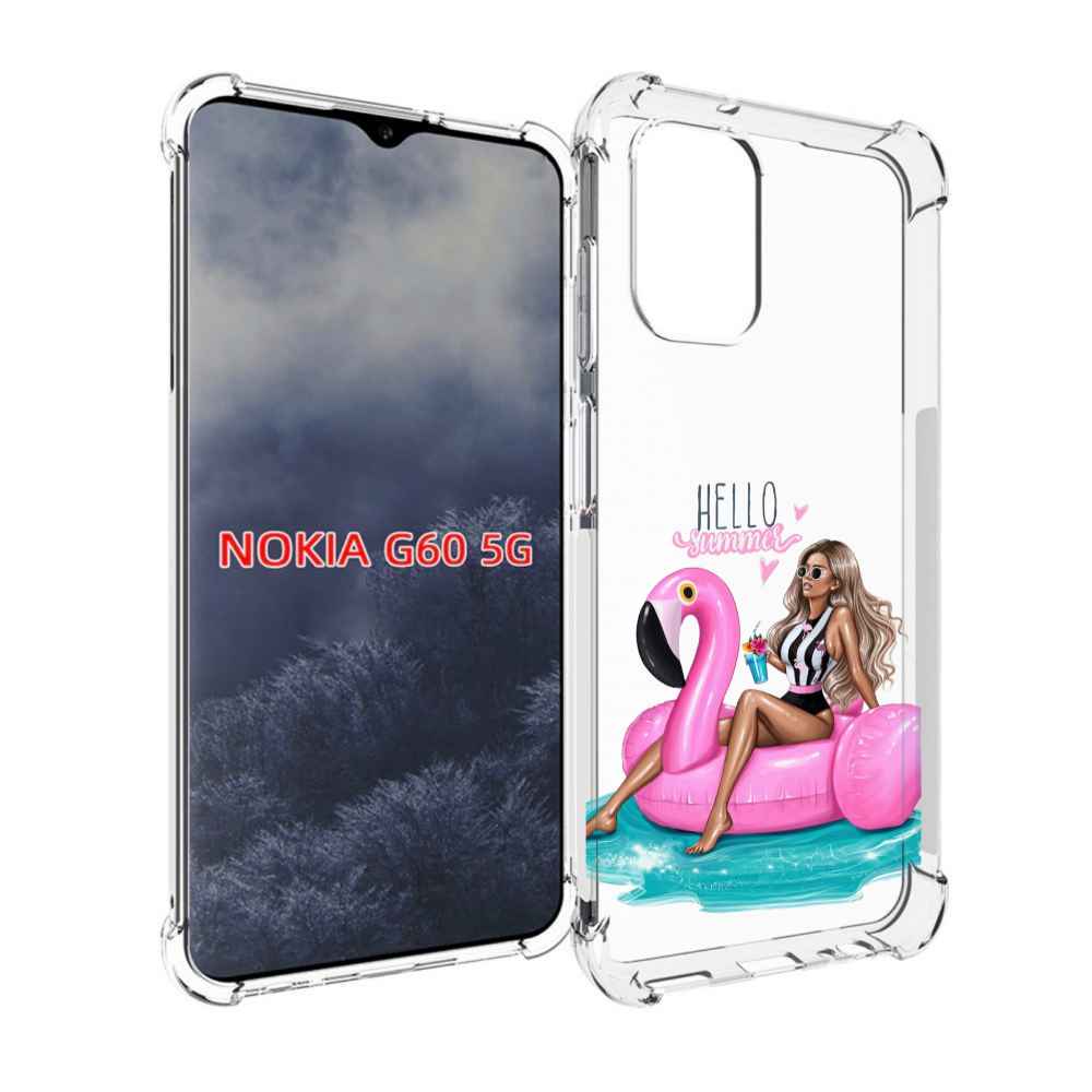 

Чехол MyPads Hello-summer для Nokia G60 5G, Прозрачный, Tocco