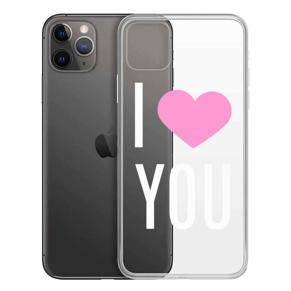 

Чехол-накладка Krutoff Clear Case Я люблю тебя для iPhone 11 Pro Max, Прозрачный