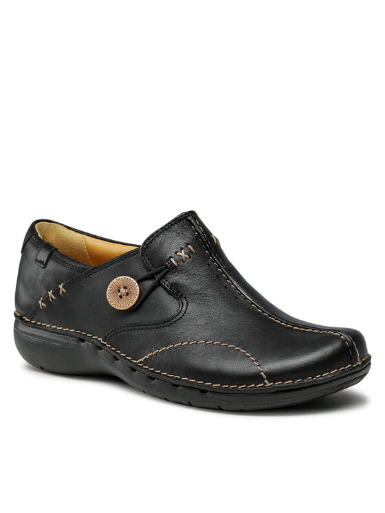 

Полуботинки женские Clarks Un Loop 203128374 черные 37 EU, Un Loop 203128374