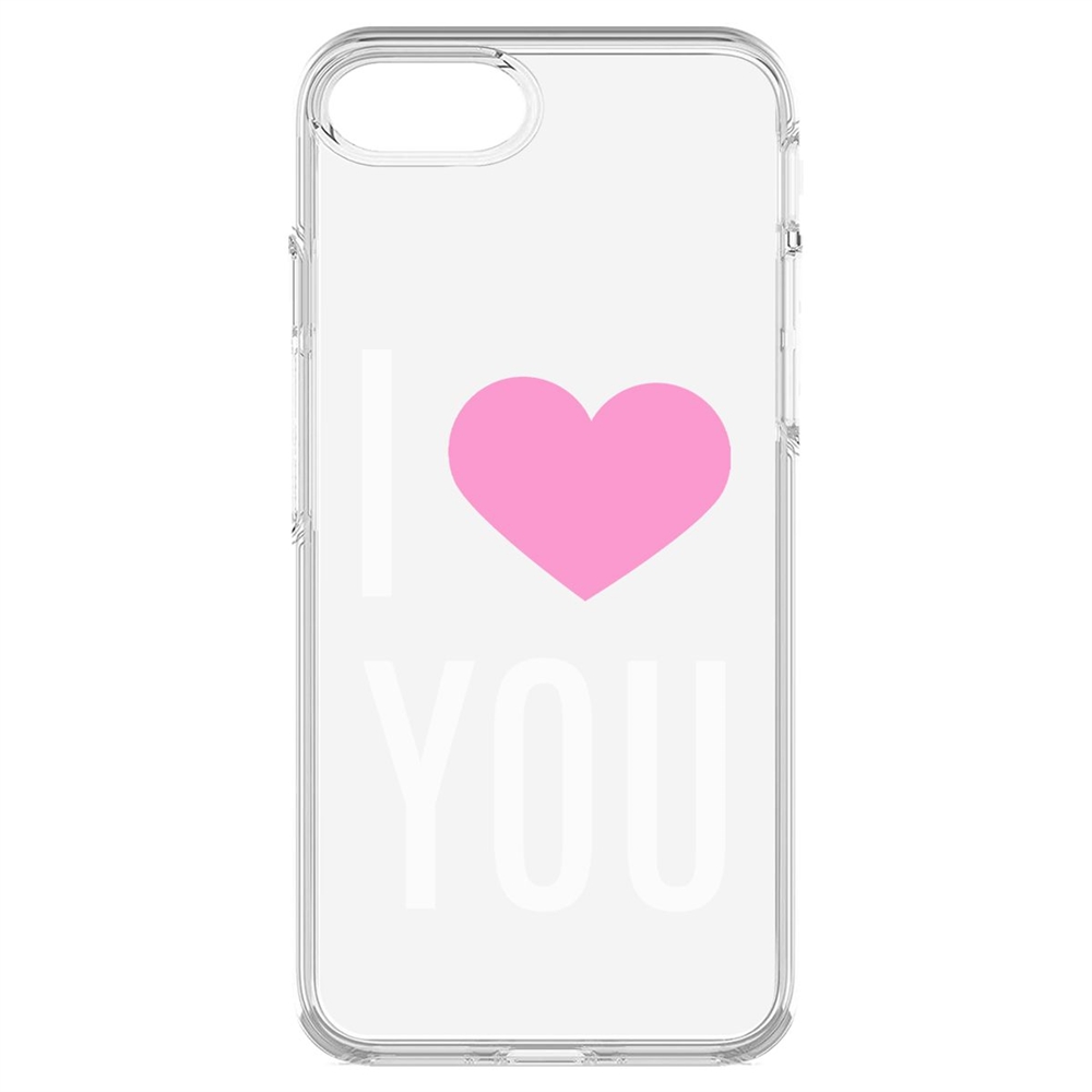 

Чехол-накладка Krutoff Clear Case Я люблю тебя для iPhone 7/8/SE