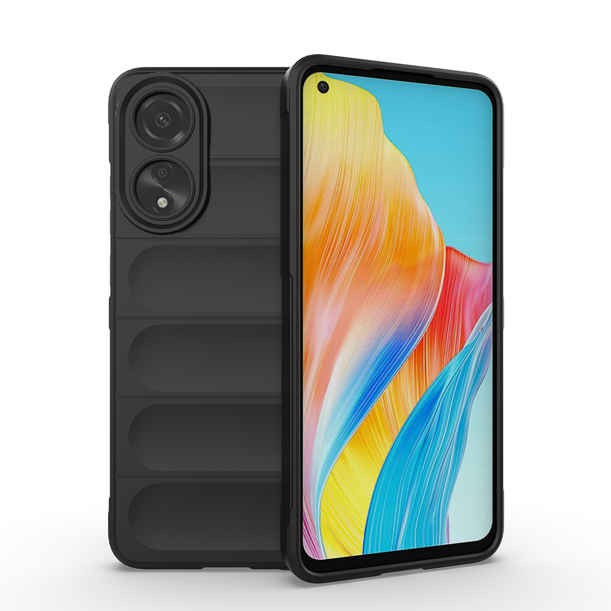

Противоударный чехол Flexible Case для OPPO A78, черный, Flexible Case