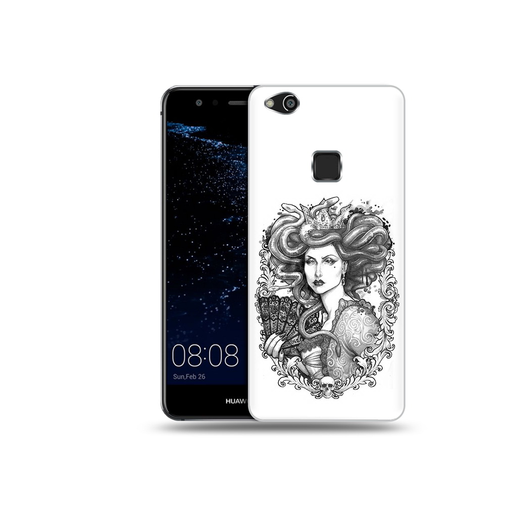 

Чехол MyPads Tocco для Huawei P10 Lite медуза черно белый (PT62135.59.472), Прозрачный, Tocco
