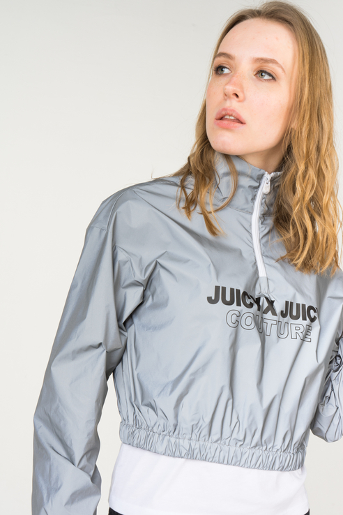 

Ветровка женская Juicy Couture JWTWT179661/070 серебристая 42 RU, JWTWT179661/070