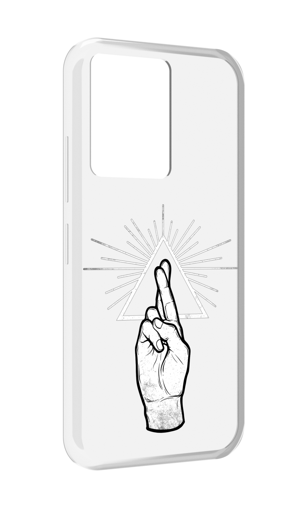 

Чехол MyPads черно белая рука для Infinix Note 12 5G X671 / Note 12 Pro 5G, Прозрачный, Tocco