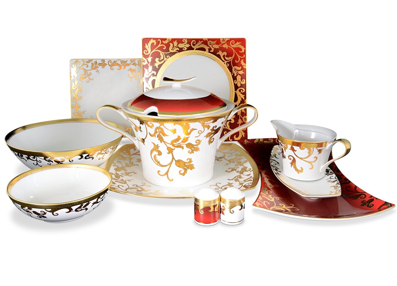 

Столовый сервиз Tosca Bordeaux Gold Falkenporzellan на 6 персон, 23660-02