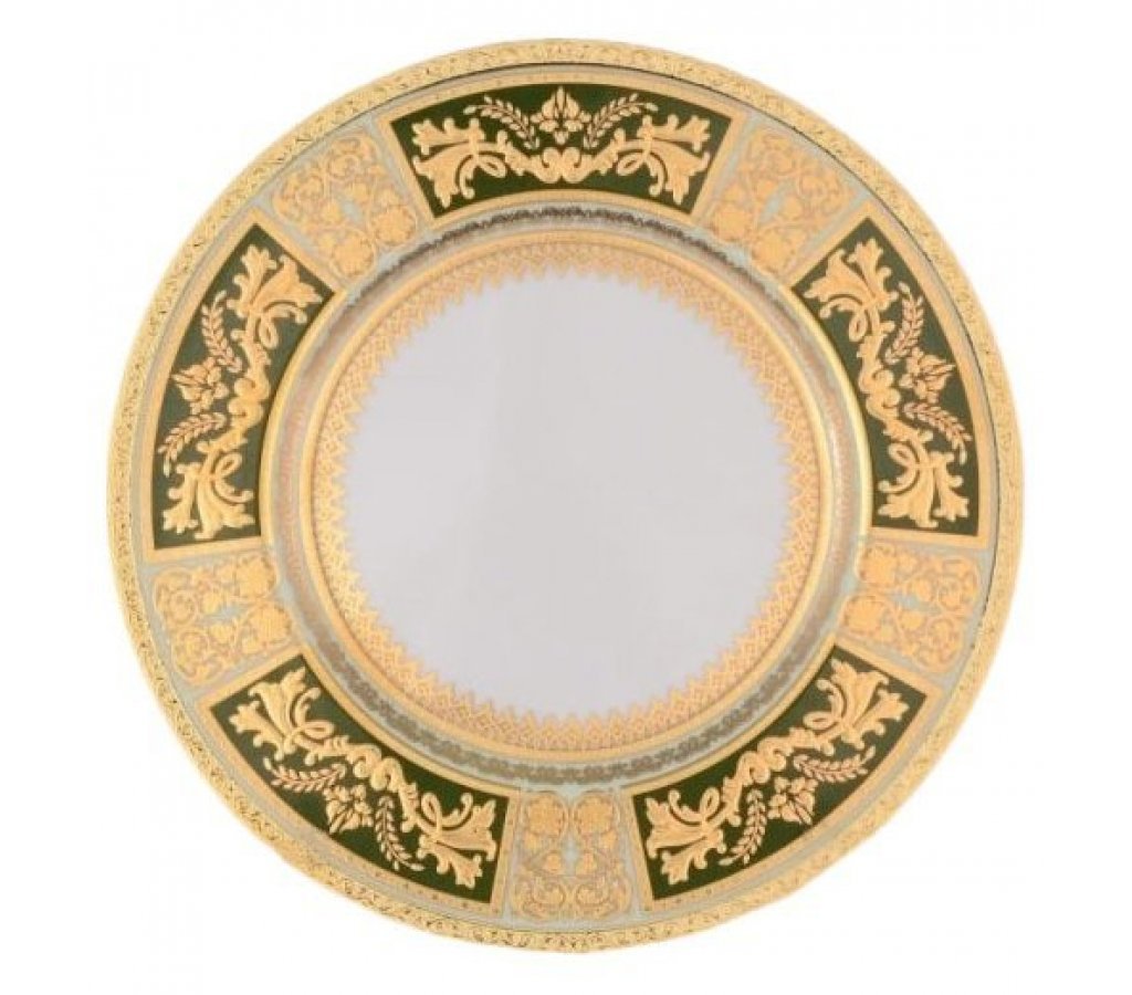 

Набор тарелок 21 см Falkenporzellan Diadem Green Mint Gold 6 шт, 38310-02