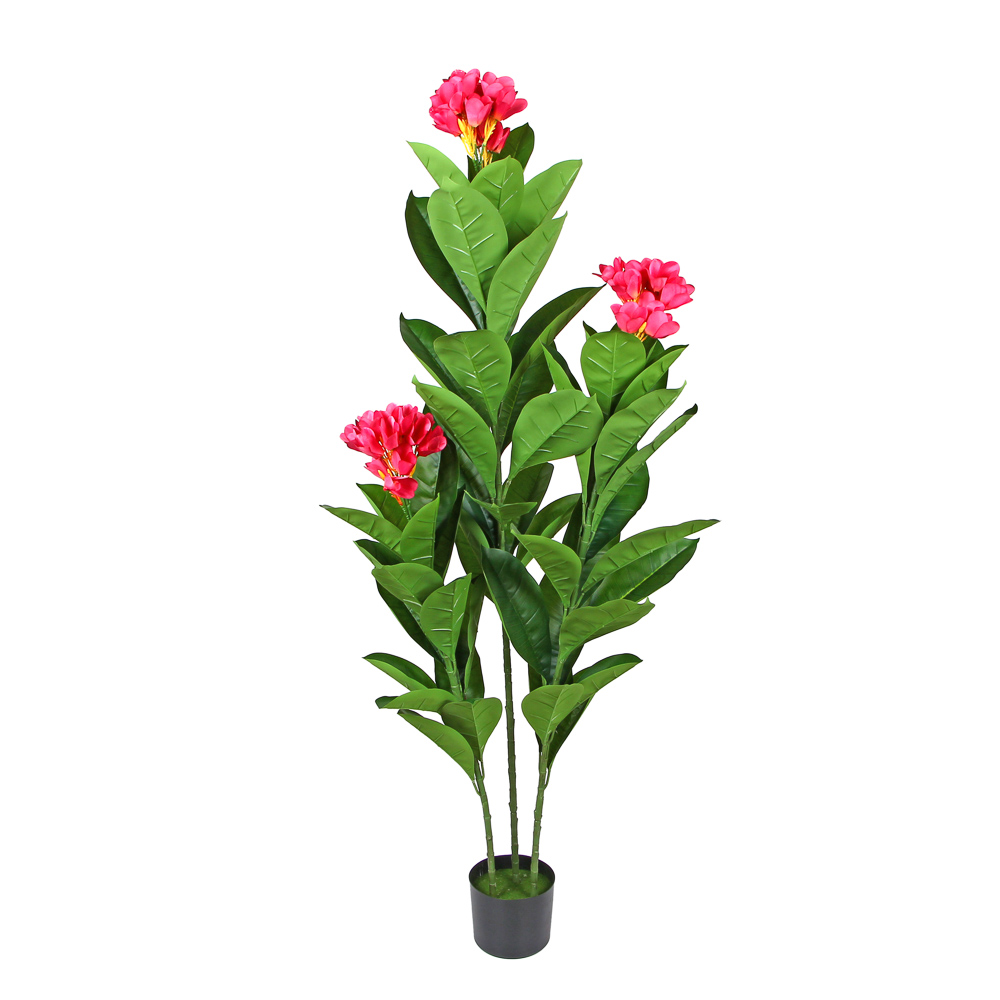 

INBLOOM Растение искусственное Плюмерия 160см, PE пластик, Красный, 153-146