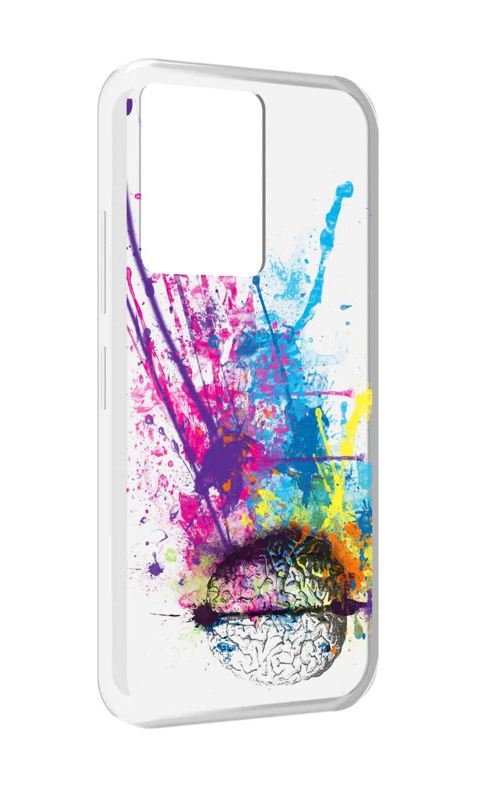 

Чехол MyPads яркий красочный мозг для Infinix Note 12 5G X671 / Note 12 Pro 5G, Прозрачный, Tocco