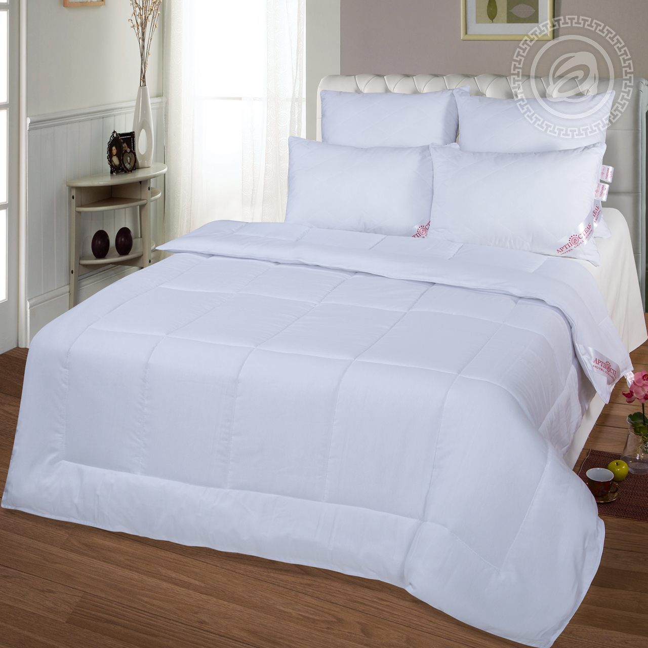 

Одеяло всесезонное АРТПОСТЕЛЬ Hotel Collection Лебяжий пух арт. 2615 172x205, Белый