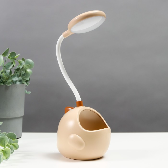 

Настольная лампа 16807/1BG LED 5Вт USB бежево-коричневый 9х10х28 см