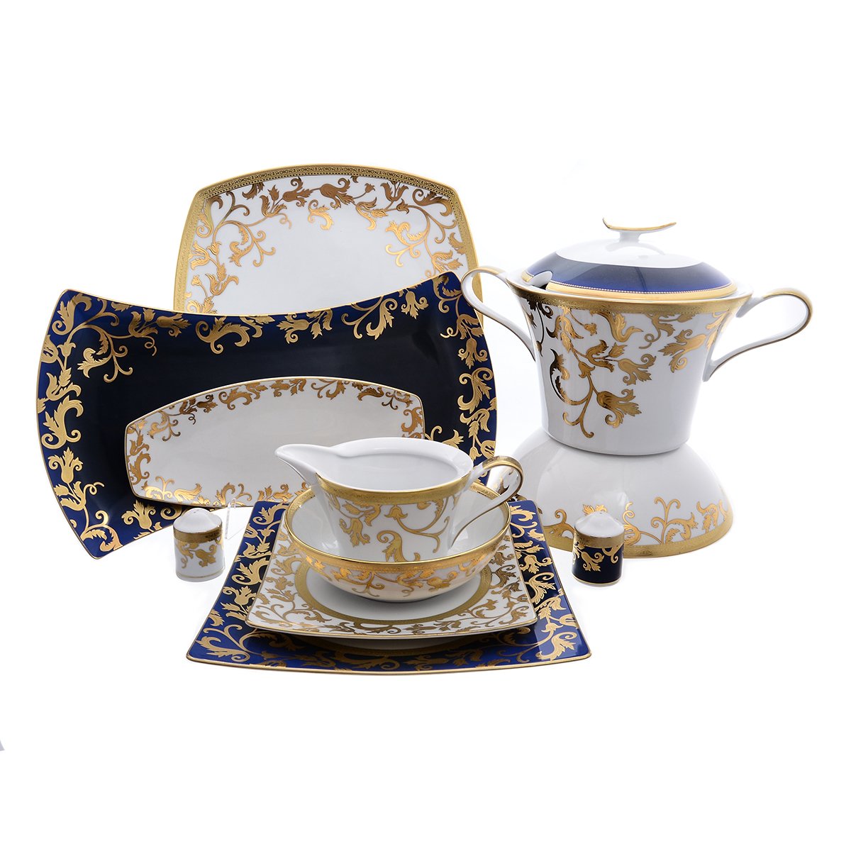 

Столовый сервиз Tosca Blueshade Gold Falkenporzellan на 6 персон, 17204-02
