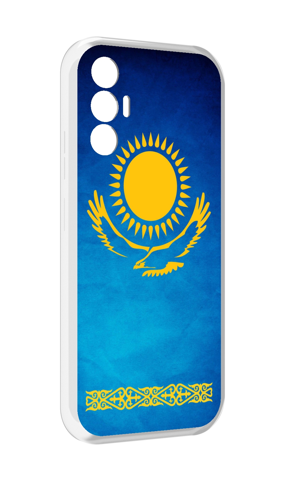 

Чехол MyPads герб и флаг казахстана для Tecno Pova 3, Прозрачный, Tocco