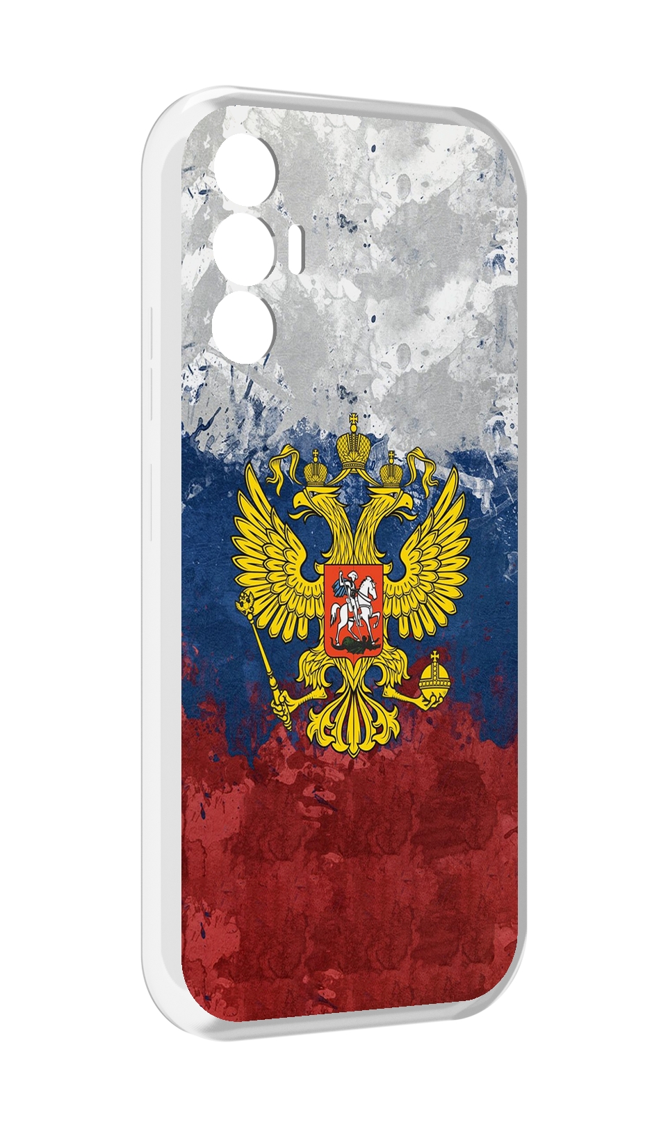 

Чехол MyPads герб-России для Tecno Pova 3, Прозрачный, Tocco