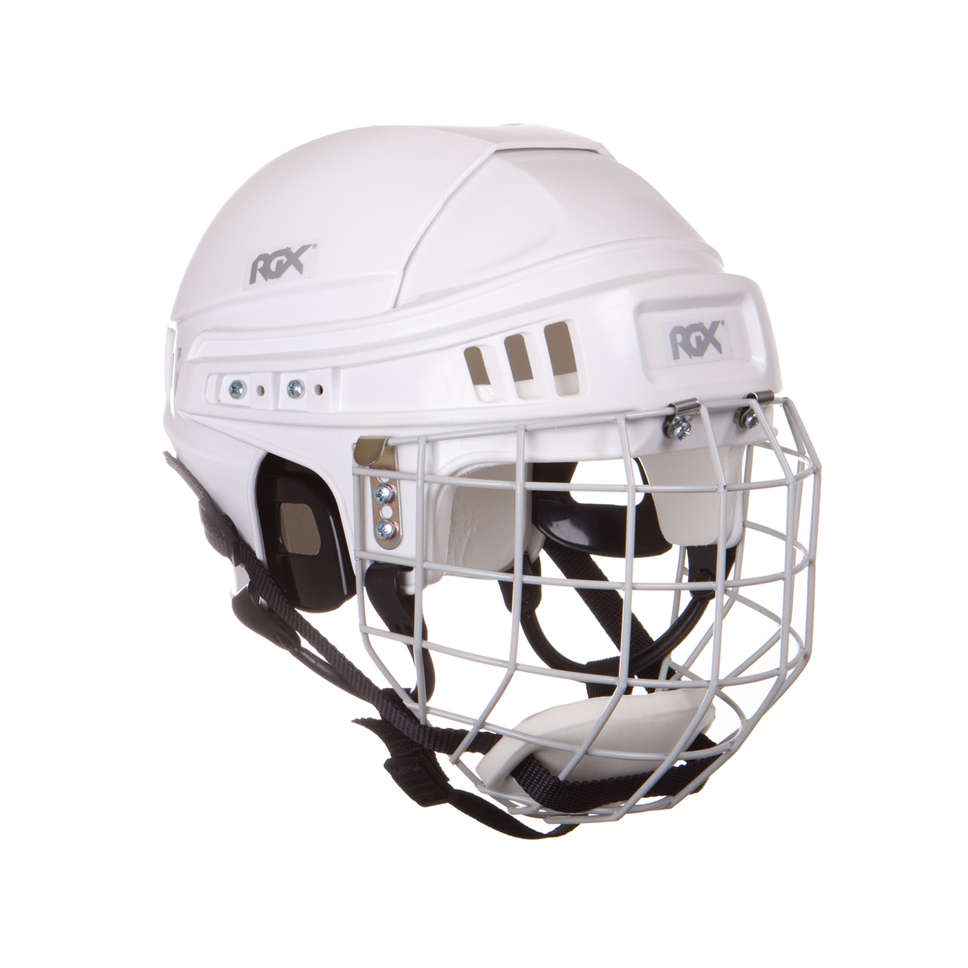 Шлем игрока хоккейный с маской RGX белый L (59-63)