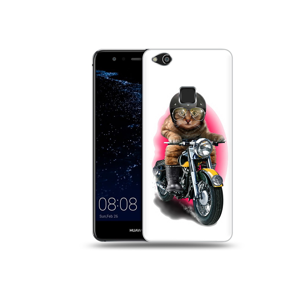 

Чехол MyPads Tocco для Huawei P10 Lite мото-кот (PT62135.59.485), Прозрачный, Tocco