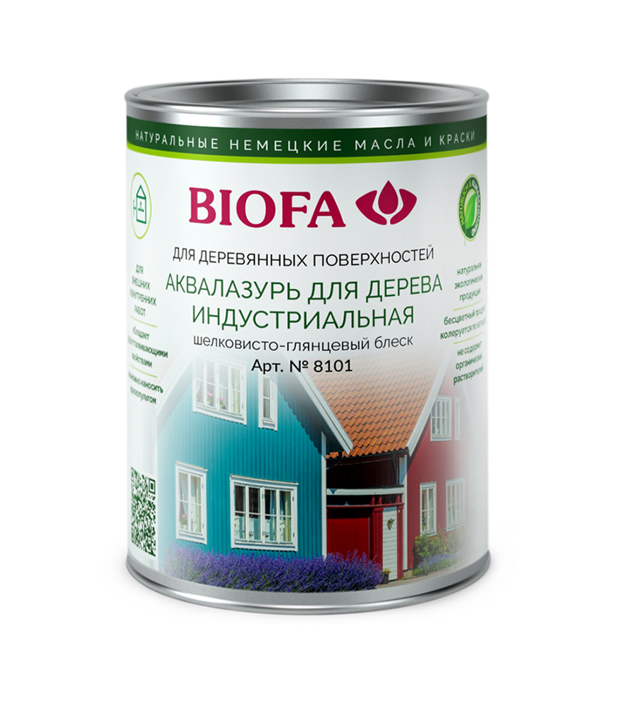 

Аквалазурь для дерева, индустриальная Biofa 8101 , Биофа 8101 , 10 литр, Прозрачный