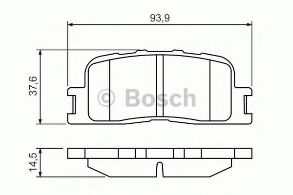 

Тормозные колодки Bosch задние дисковые 986494359