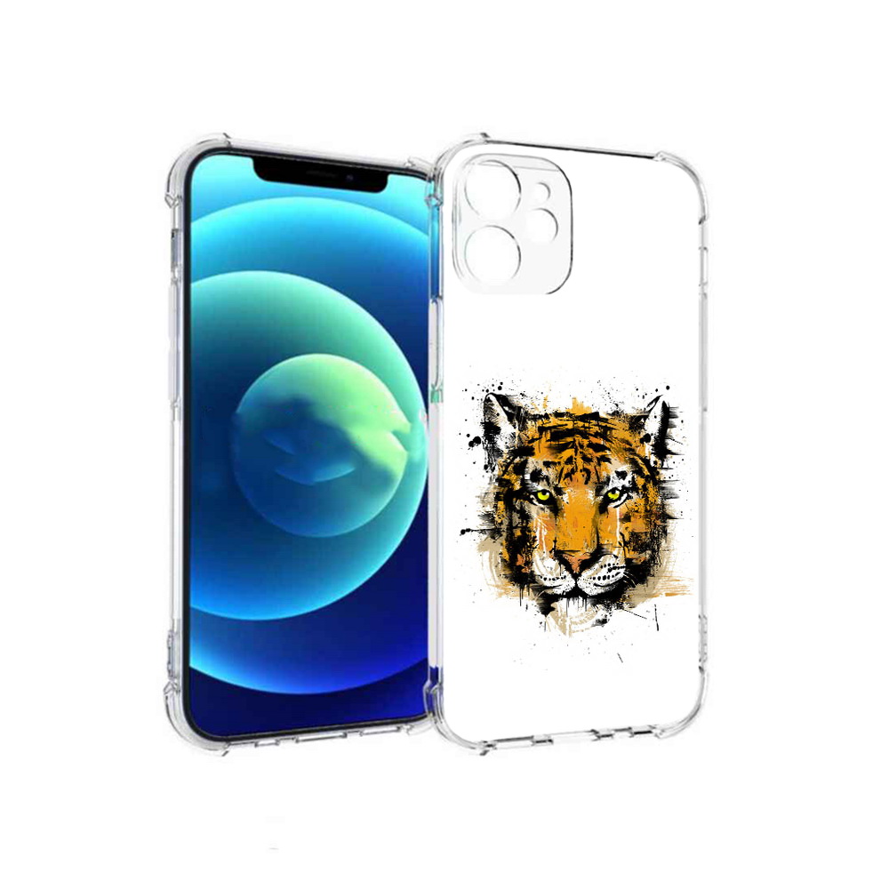 

Чехол MyPads Tocco для Apple iPhone 12 mini тигруля (PT157566.610.643), Прозрачный, Tocco