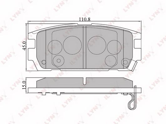 

Тормозные колодки LYNXauto задние дисковые bd3606